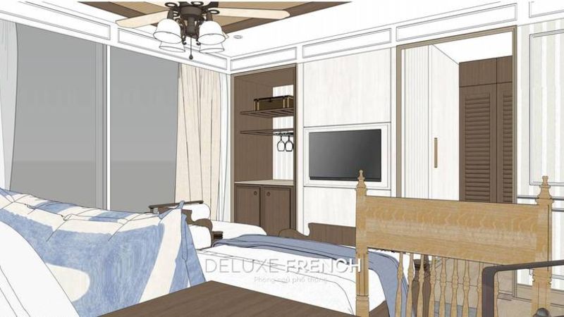 Illustration Vista / Signature Suite, ca. 20 m², französischer Balkon