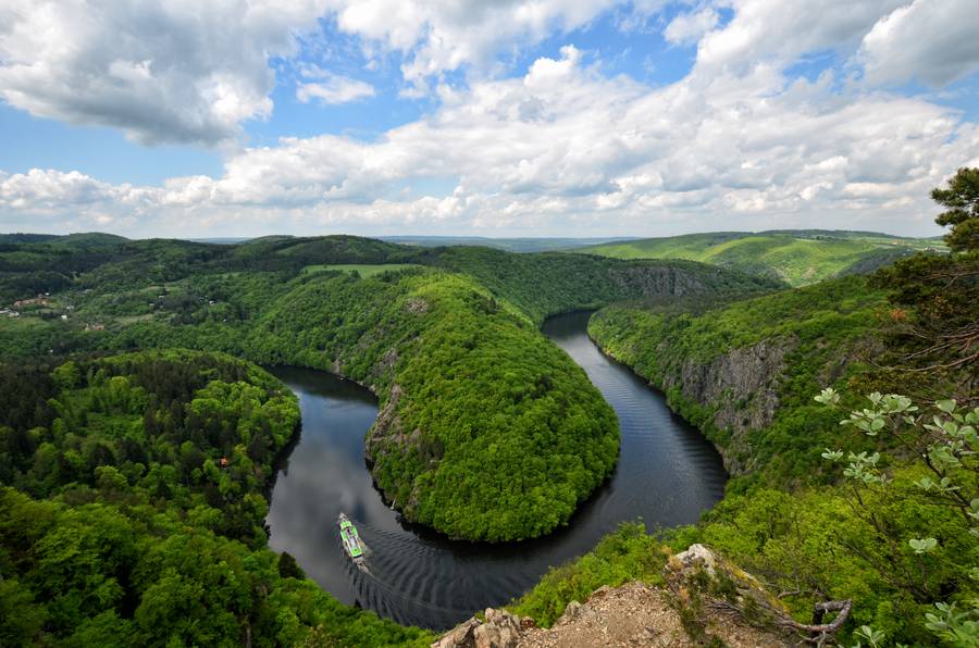 Moldauschleife Flussreise