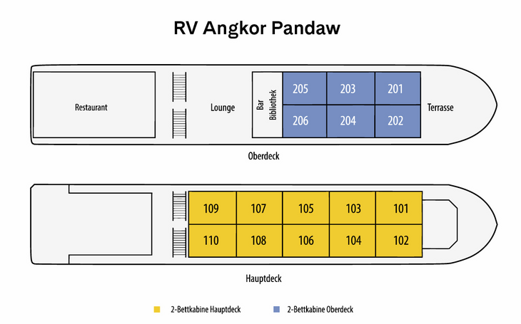 Deckplan Angkor Pandaw