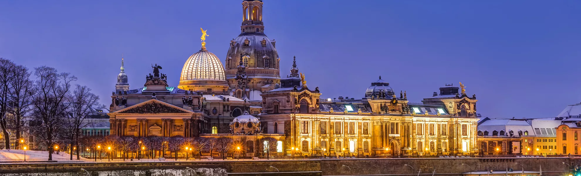 Dresdner Skyline im Winter - © Photography by mije shots Dresdner Skyline im Winter - © Photography by mije shots