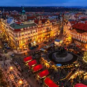 Altstädter Ring zur Weihnachtszeit in Prag