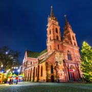 Weihnachtsmarkt in Basel in der Schweiz