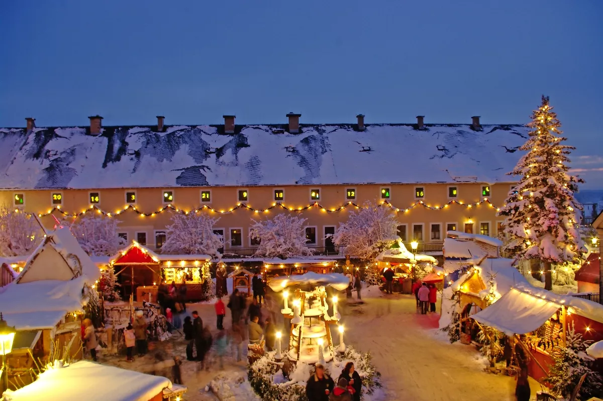 winterliche Festung Königstein im Elbsandsteingebirge, Deutschland - © Festung Königstein GmbH