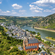 Oberwesel, Blick über das Mittelrheintal