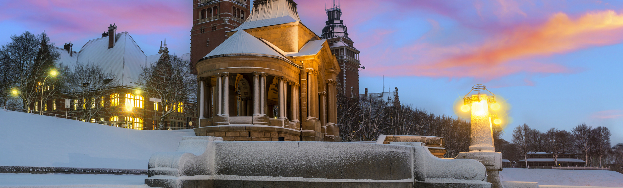 Haken-Terrassen in Stettin in winterlicher Landschaft - © Mike Mareen - stock.adobe.com