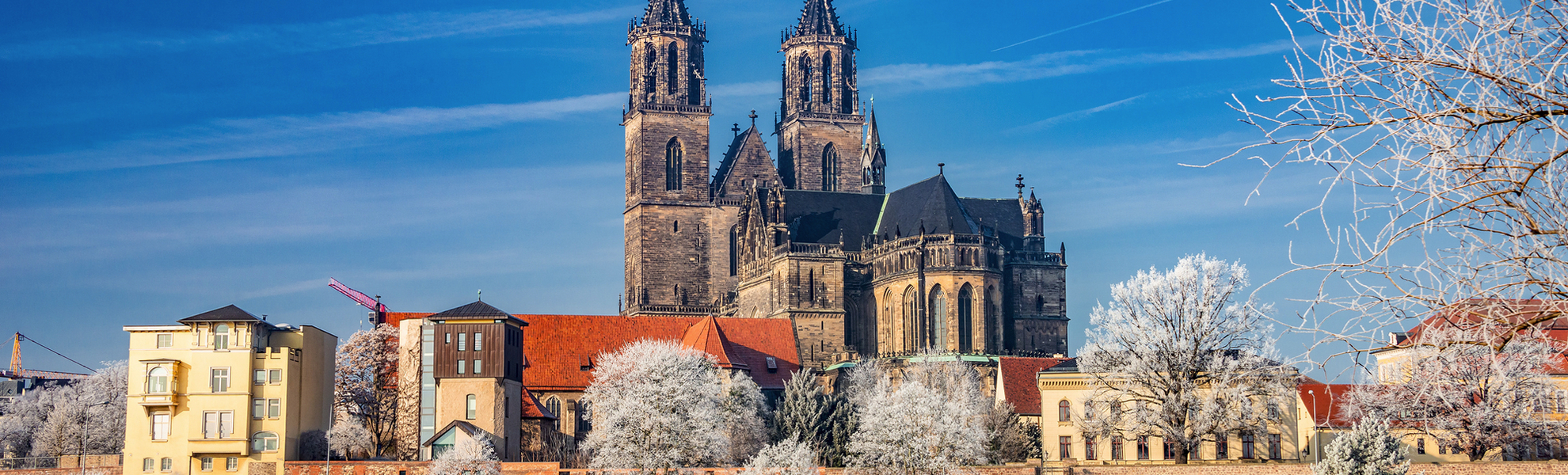 winterliches Magdeburg - © neurobite - stock.adobe.com