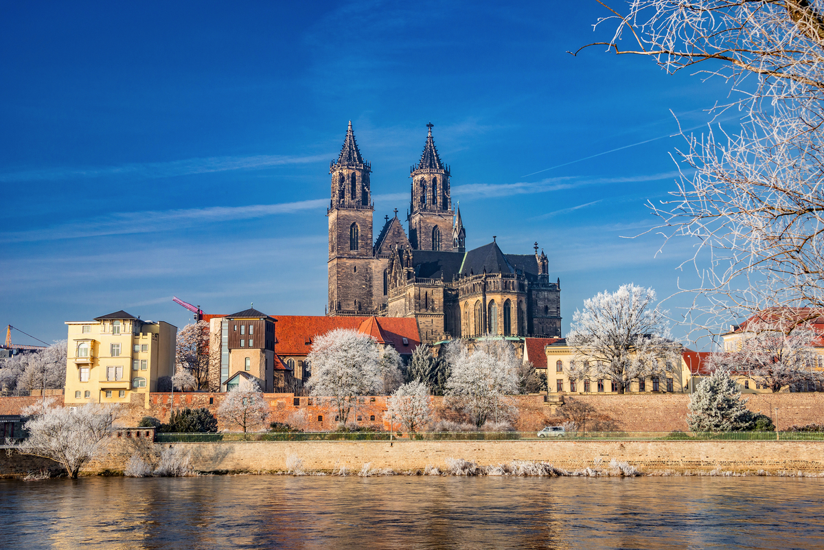 winterliches Magdeburg - © neurobite - stock.adobe.com