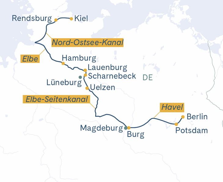 Routenplan Thurgau Saxonia Berlin-Kiel 2027 - DE