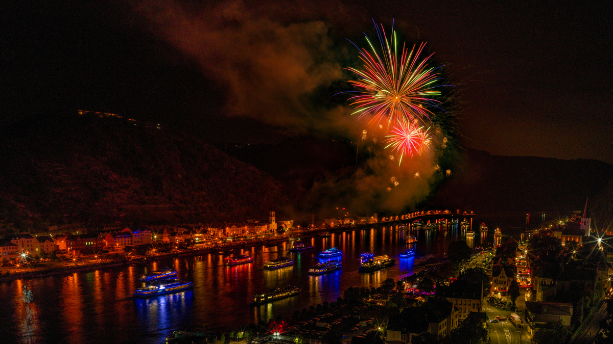 Rhein in Flammen St. Goar, St. Goarshausen - © Harald Tedesco - stock.adobe.com