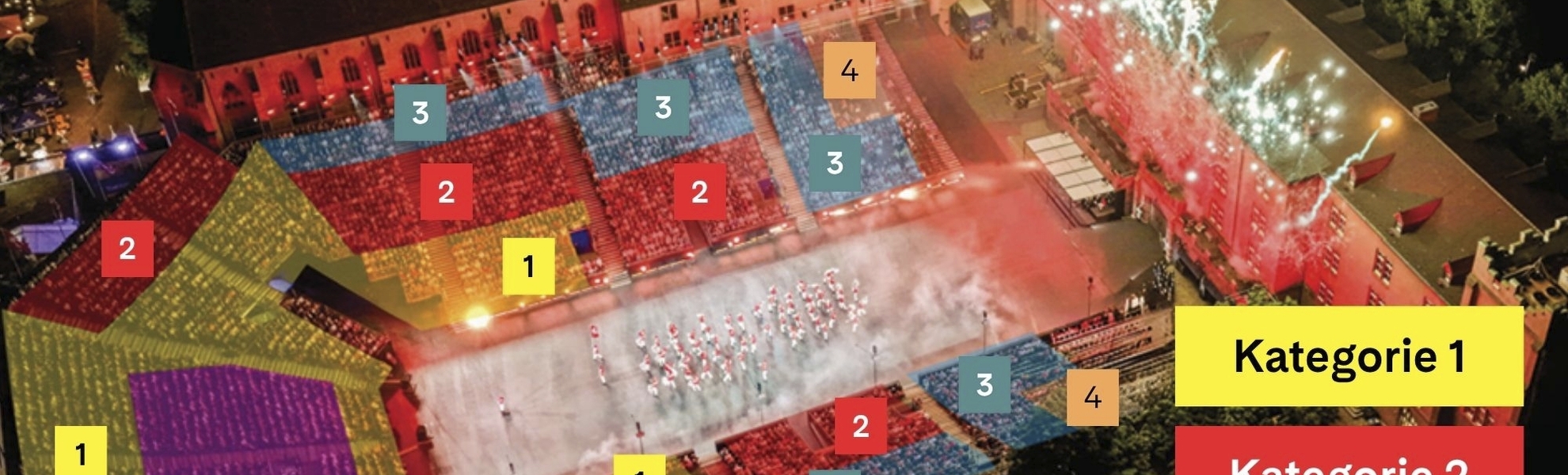 Sitzplatzkategorien Basel Tattoo