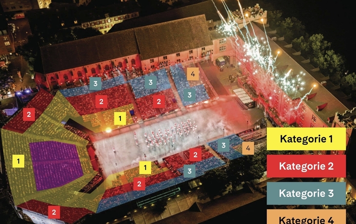 Sitzplatzkategorien Basel Tattoo