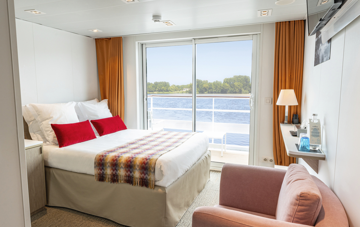 MS Loire Princesse, 2-Bettkabine, Oberdeck - ©CroisiEurope