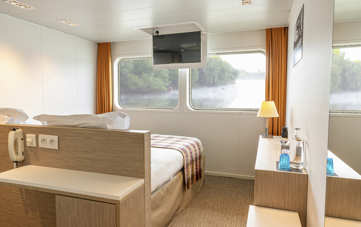 MS Loire Princesse, Hauptdeck-Kabine - ©CroisiEurope