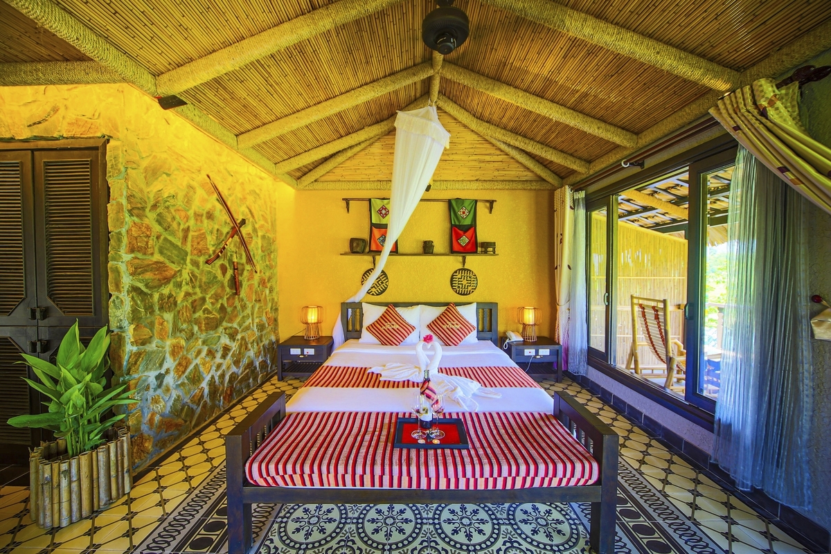 Deluxe Paddy View Room Mai Chau Ecolodge