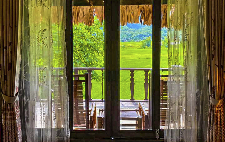 Deluxe Paddy View Room Mai Chau Ecolodge