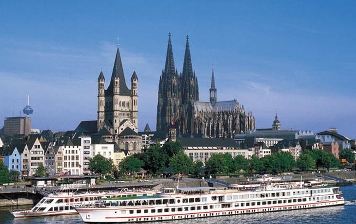 Köln mit Groß St. Martin und Dom