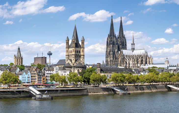 Köln mit Gross St. Martin und Dom