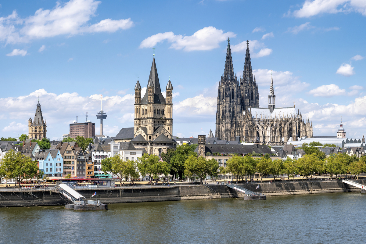 Köln mit Gross St. Martin und Dom